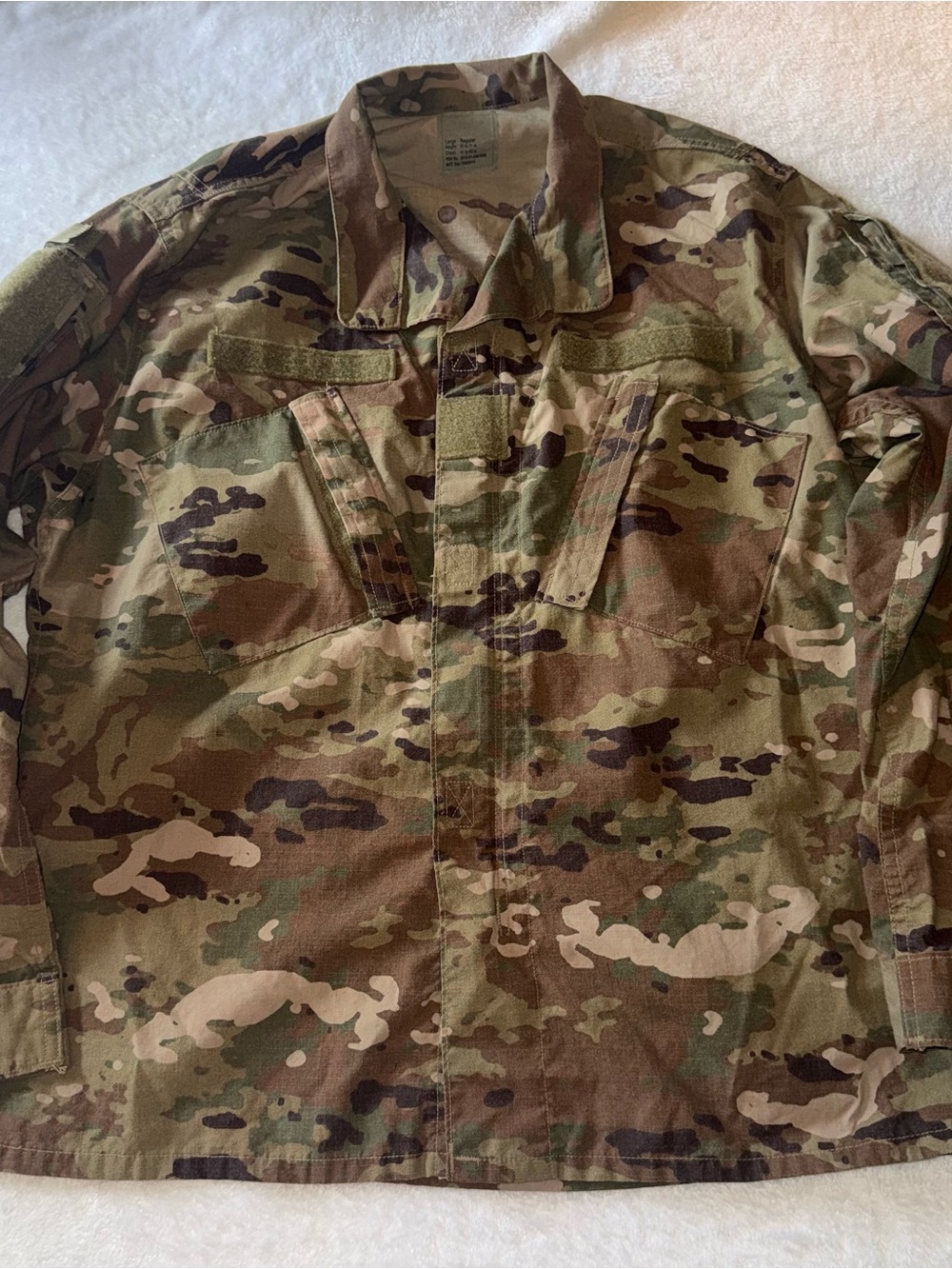 Genuine US Army ACU MultiCam OCP Combat Coat Large Regular Military